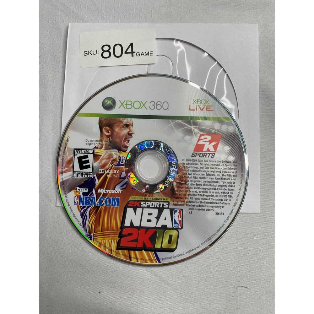 NBA 2K10 Xbox 360